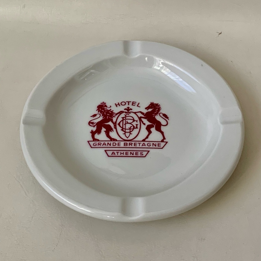 Vintage Grand Breatagne Athenes Hotel Greece Ashtray - Picture 9 of 10